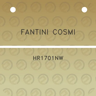 fantini-cosmi-hr1701nw