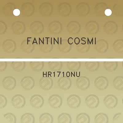 fantini-cosmi-hr1710nu