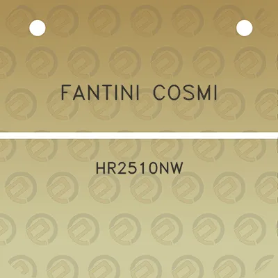 fantini-cosmi-hr2510nw