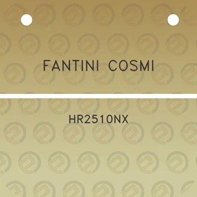 fantini-cosmi-hr2510nx