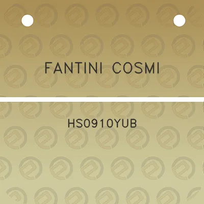 fantini-cosmi-hs0910yub