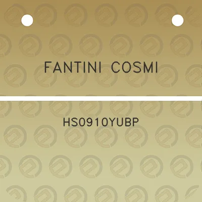 fantini-cosmi-hs0910yubp