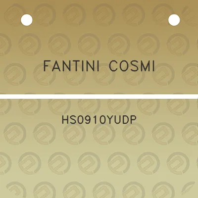 fantini-cosmi-hs0910yudp