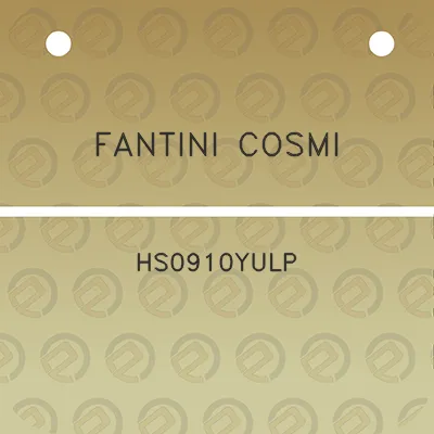 fantini-cosmi-hs0910yulp