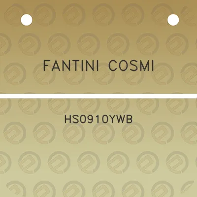 fantini-cosmi-hs0910ywb