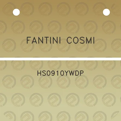 fantini-cosmi-hs0910ywdp