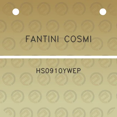 fantini-cosmi-hs0910ywep