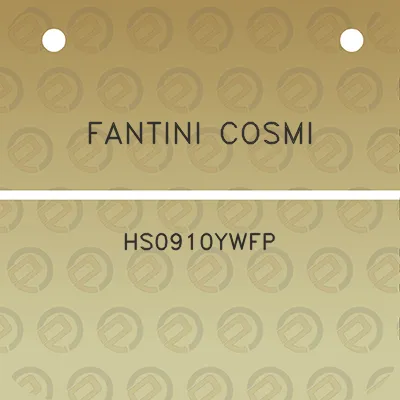 fantini-cosmi-hs0910ywfp