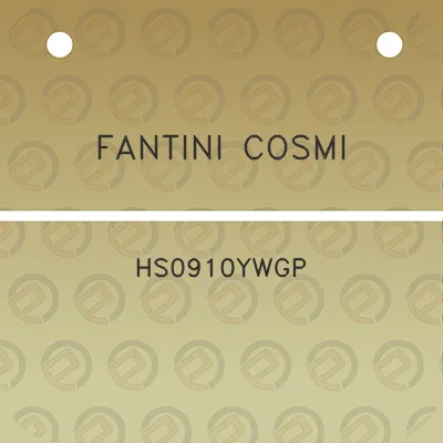 fantini-cosmi-hs0910ywgp