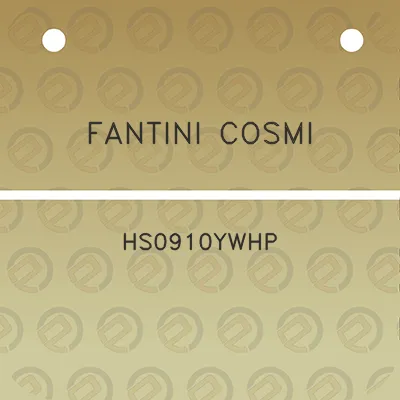 fantini-cosmi-hs0910ywhp