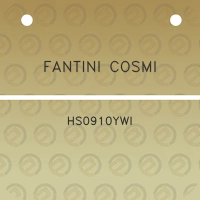 fantini-cosmi-hs0910ywi