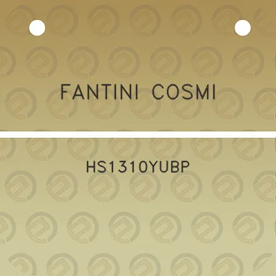 fantini-cosmi-hs1310yubp