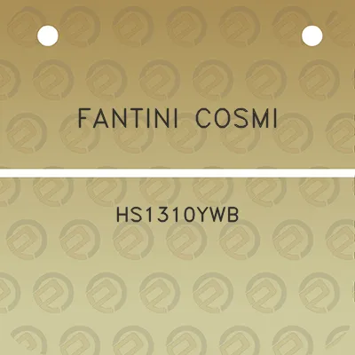 fantini-cosmi-hs1310ywb