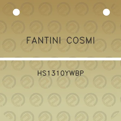 fantini-cosmi-hs1310ywbp