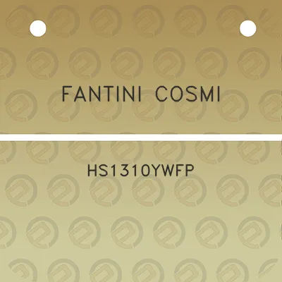 fantini-cosmi-hs1310ywfp