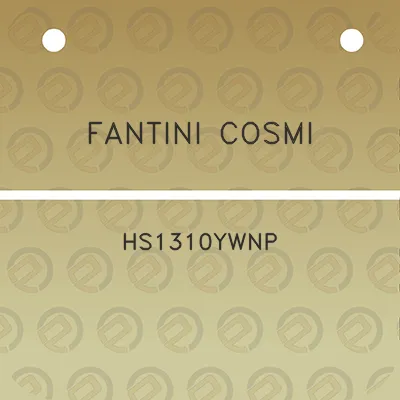 fantini-cosmi-hs1310ywnp