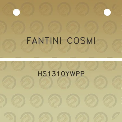 fantini-cosmi-hs1310ywpp