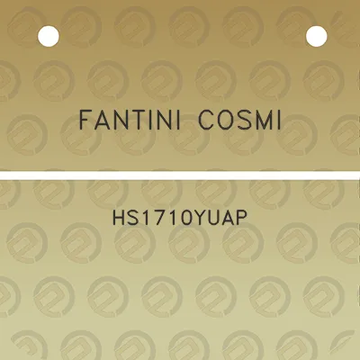 fantini-cosmi-hs1710yuap