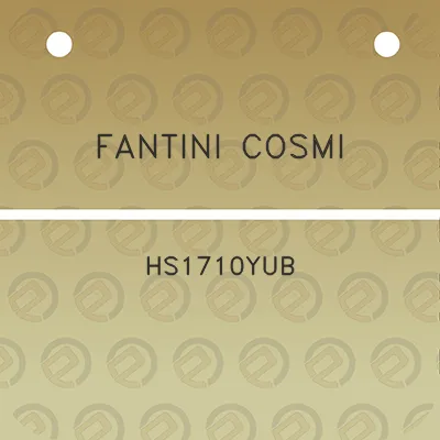 fantini-cosmi-hs1710yub