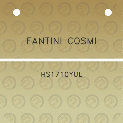 fantini-cosmi-hs1710yul