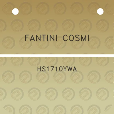 fantini-cosmi-hs1710ywa