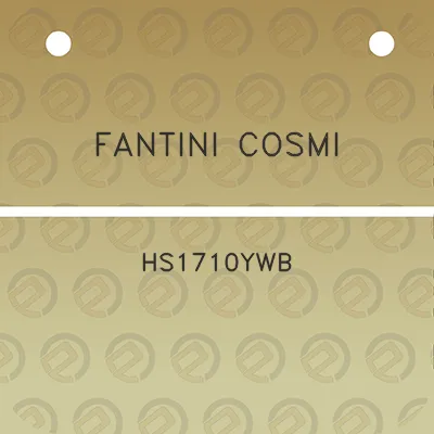 fantini-cosmi-hs1710ywb