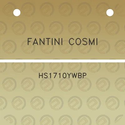 fantini-cosmi-hs1710ywbp