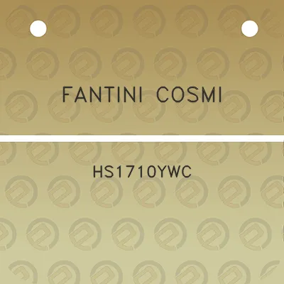 fantini-cosmi-hs1710ywc