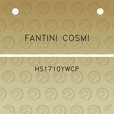 fantini-cosmi-hs1710ywcp