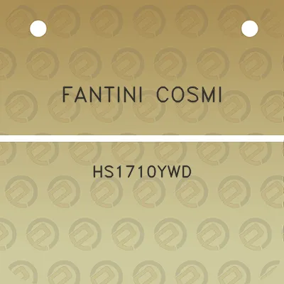 fantini-cosmi-hs1710ywd