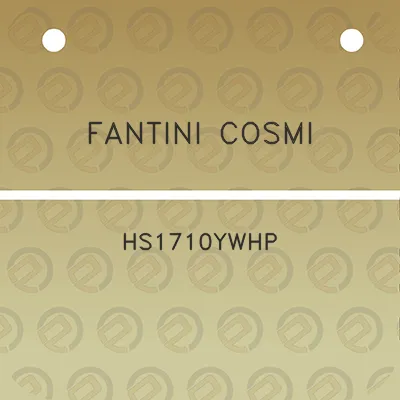 fantini-cosmi-hs1710ywhp