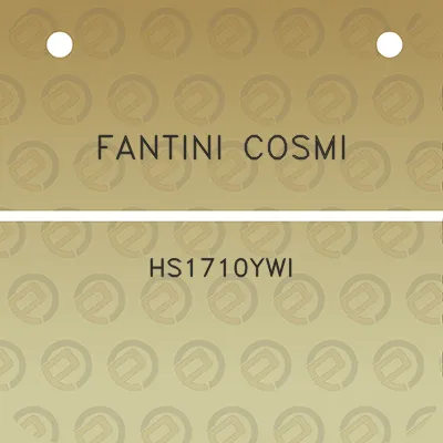 fantini-cosmi-hs1710ywi