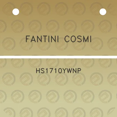 fantini-cosmi-hs1710ywnp