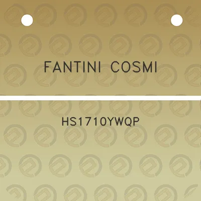 fantini-cosmi-hs1710ywqp