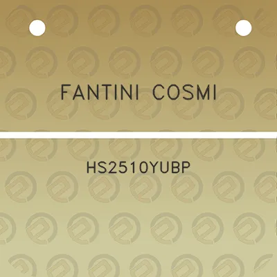 fantini-cosmi-hs2510yubp