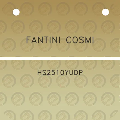 fantini-cosmi-hs2510yudp