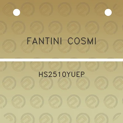 fantini-cosmi-hs2510yuep