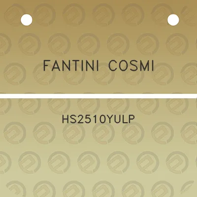 fantini-cosmi-hs2510yulp