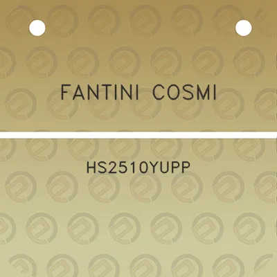 fantini-cosmi-hs2510yupp