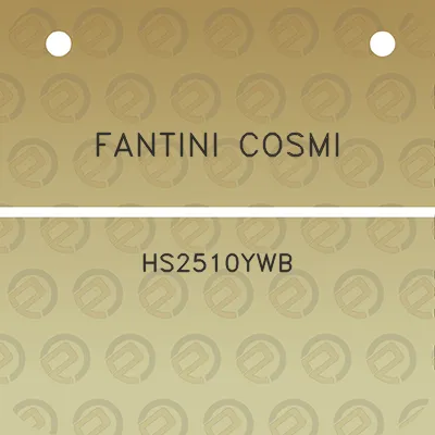 fantini-cosmi-hs2510ywb