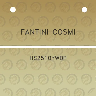 fantini-cosmi-hs2510ywbp