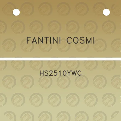 fantini-cosmi-hs2510ywc