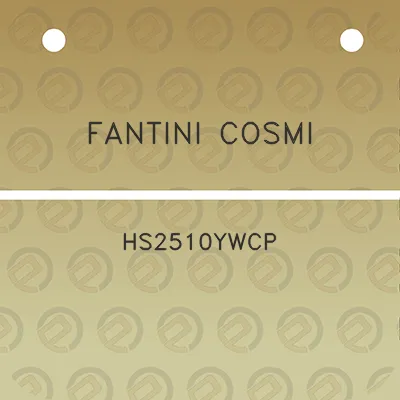 fantini-cosmi-hs2510ywcp