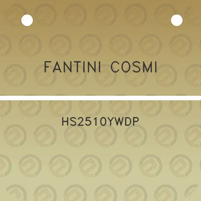 fantini-cosmi-hs2510ywdp