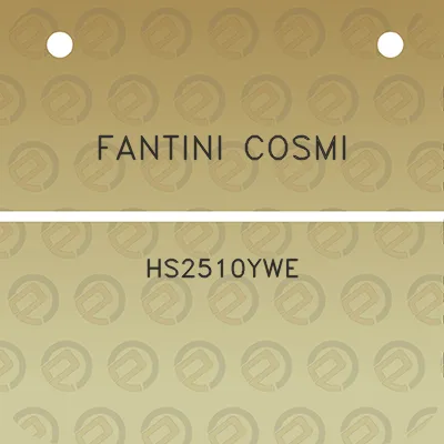 fantini-cosmi-hs2510ywe