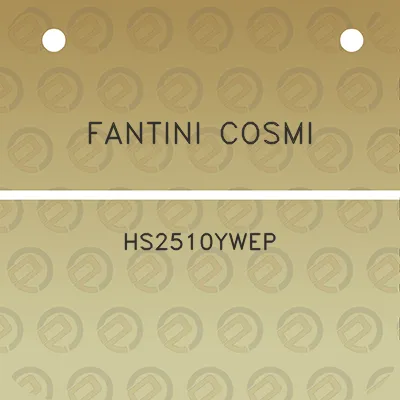 fantini-cosmi-hs2510ywep