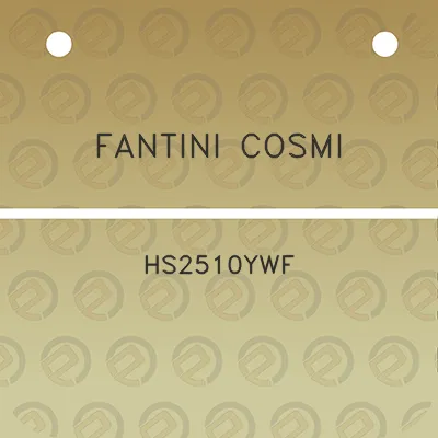 fantini-cosmi-hs2510ywf