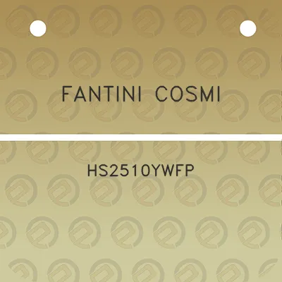 fantini-cosmi-hs2510ywfp