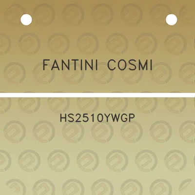 fantini-cosmi-hs2510ywgp