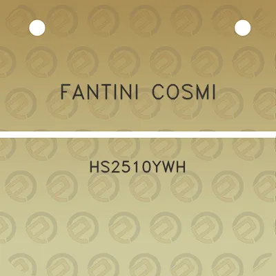 fantini-cosmi-hs2510ywh